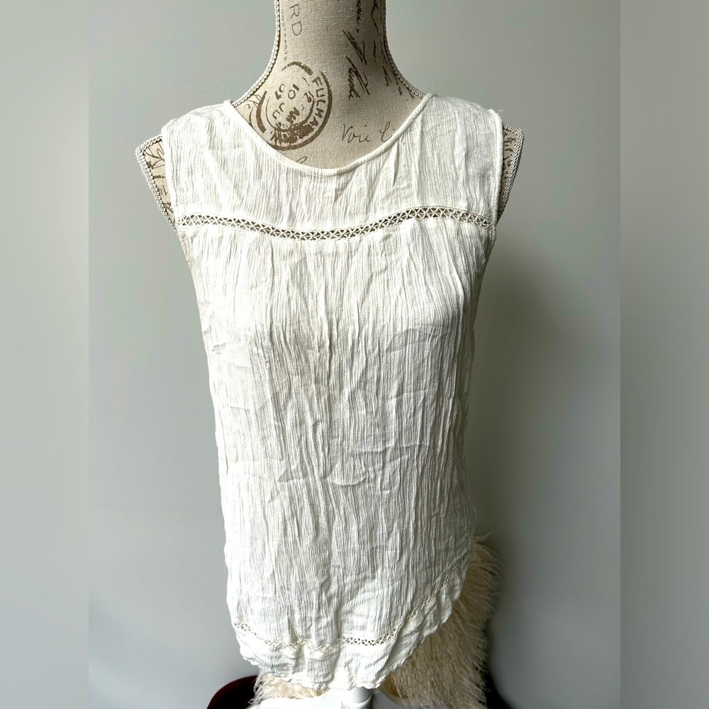 Linen look tank top